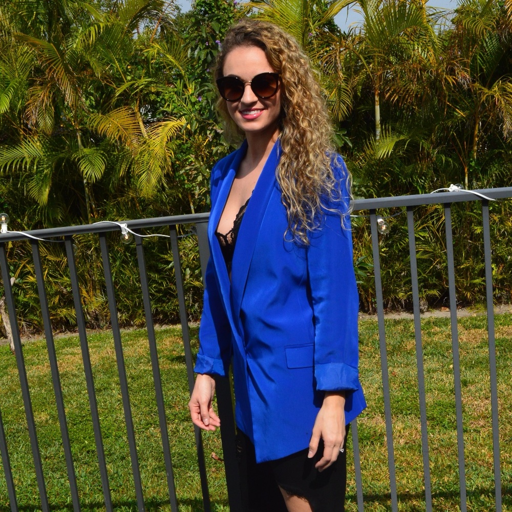 Laundry Royal Blue Blazer Size 8